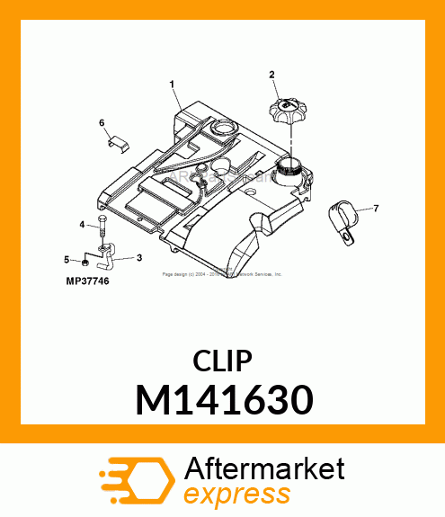 CLIP, GAS TANK M141630