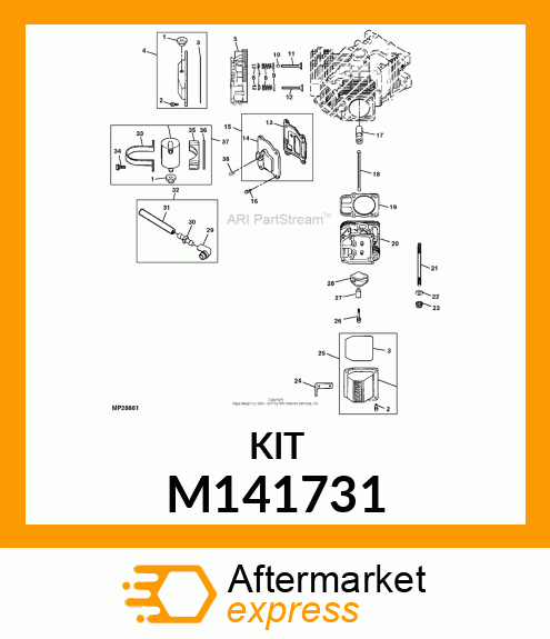 GASKET, CYLINDER HEAD M141731