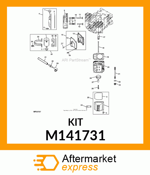 GASKET, CYLINDER HEAD M141731