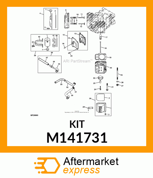 GASKET, CYLINDER HEAD M141731