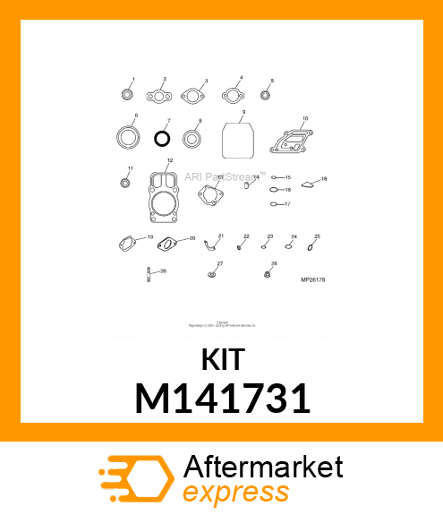 GASKET, CYLINDER HEAD M141731