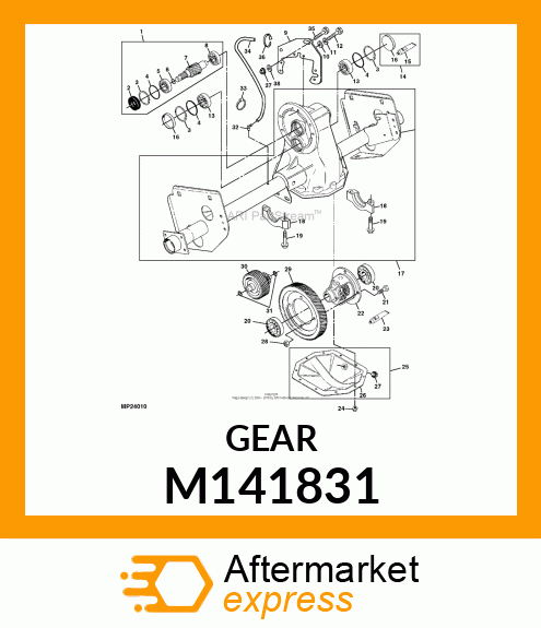 GEAR, FINAL DRIVE M141831