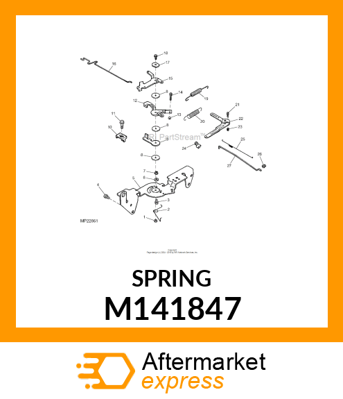 SPRING, THROTTLE LIMITER M141847