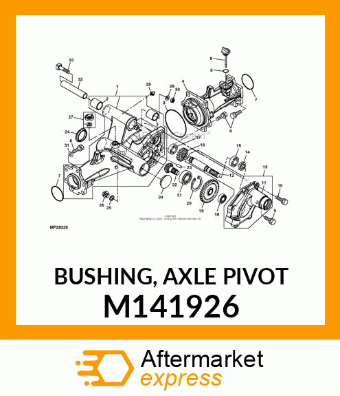 BUSHING, AXLE PIVOT M141926