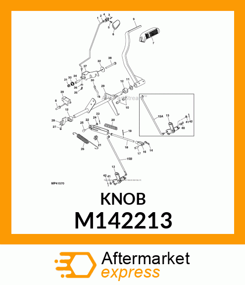 HANDLE, PARK BRAKE M142213