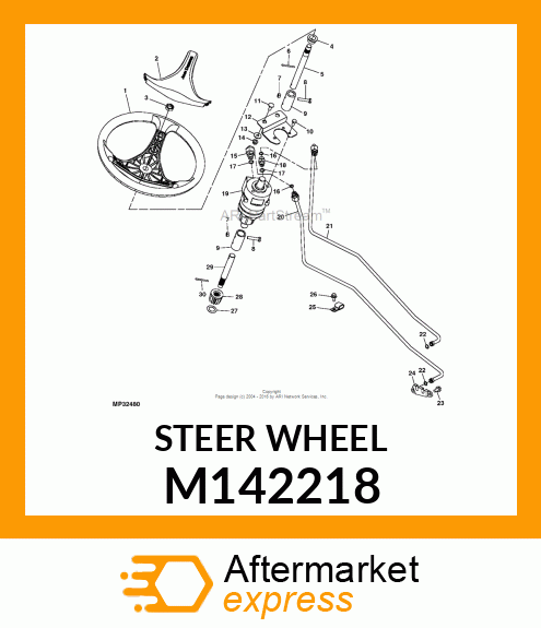 STEERING WHEEL M142218