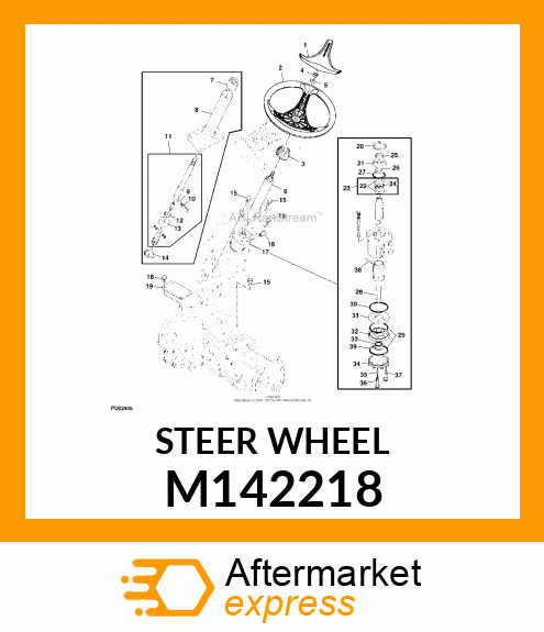 STEERING WHEEL M142218