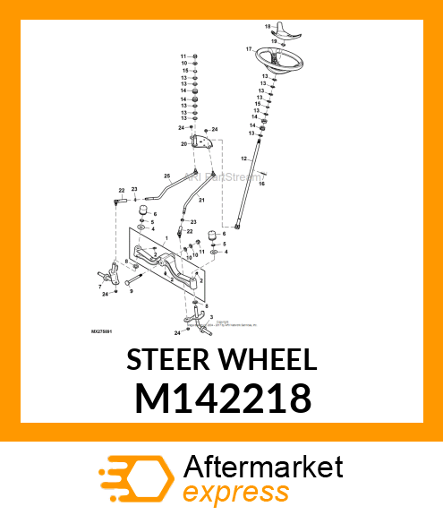 STEERING WHEEL M142218