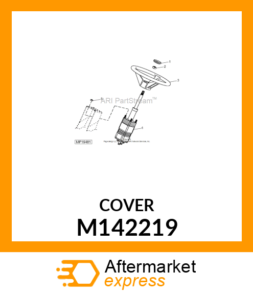 COVER, STEERING WHEEL M142219