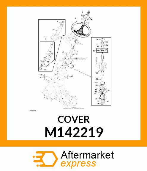 COVER, STEERING WHEEL M142219