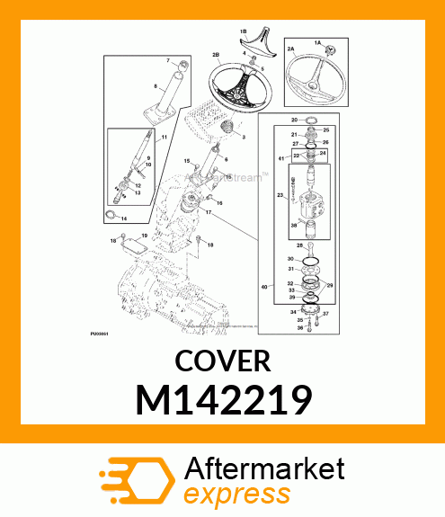 COVER, STEERING WHEEL M142219