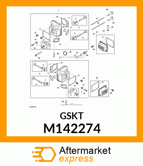 GASKET, CYLINDER HEAD M142274