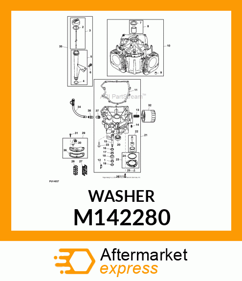 WASHER, WASHER (GOVERNOR CRANK) M142280