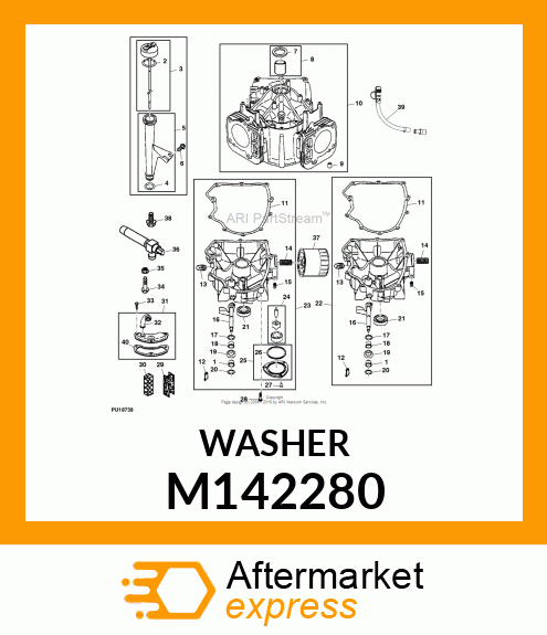 WASHER, WASHER (GOVERNOR CRANK) M142280