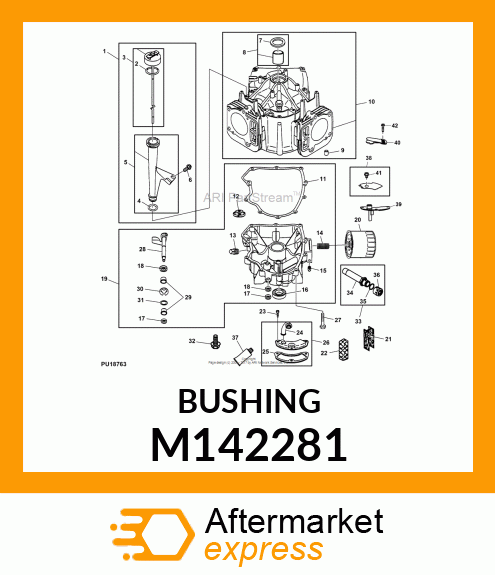 BUSHING, BUSHING, GOVERNOR CRANK M142281