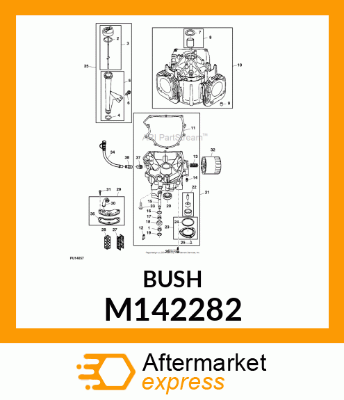 BUSHING, BUSHING, GOVERNOR CRANK M142282