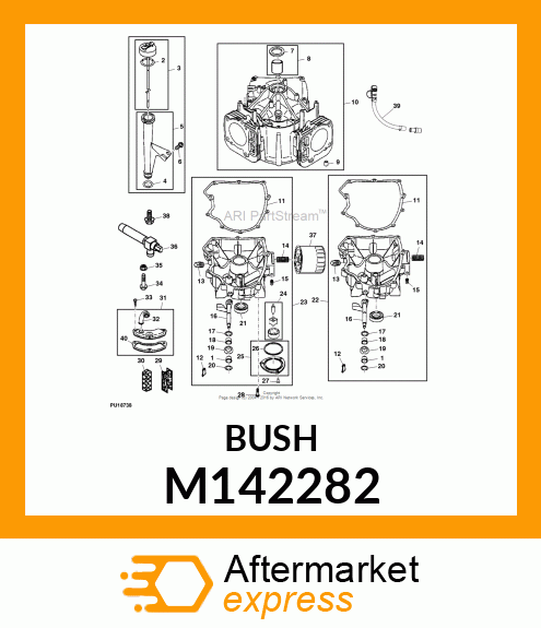 BUSHING, BUSHING, GOVERNOR CRANK M142282