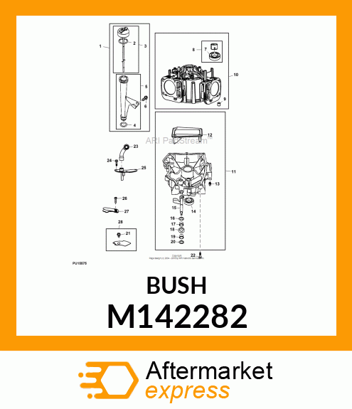 BUSHING, BUSHING, GOVERNOR CRANK M142282