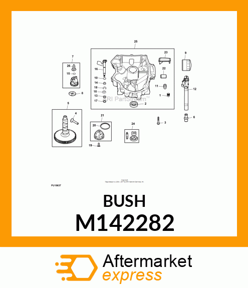 BUSHING, BUSHING, GOVERNOR CRANK M142282