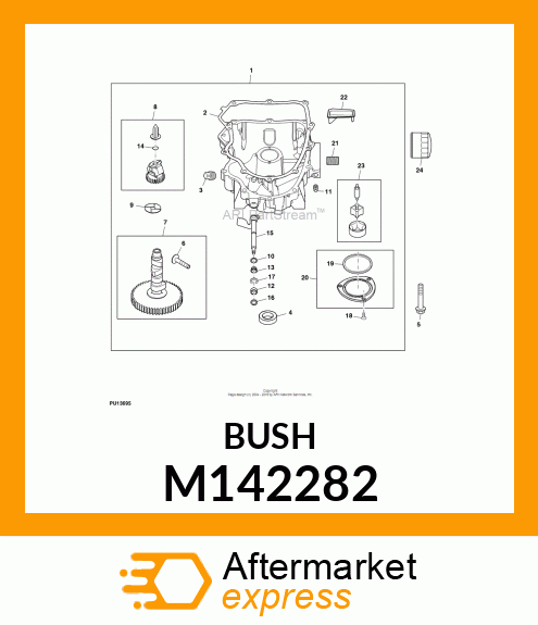 BUSHING, BUSHING, GOVERNOR CRANK M142282