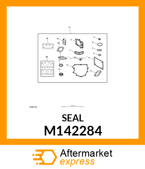 SEAL, GOVERNOR SHAFT M142284