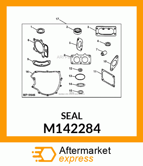 SEAL, GOVERNOR SHAFT M142284