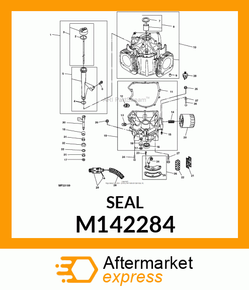 SEAL, GOVERNOR SHAFT M142284