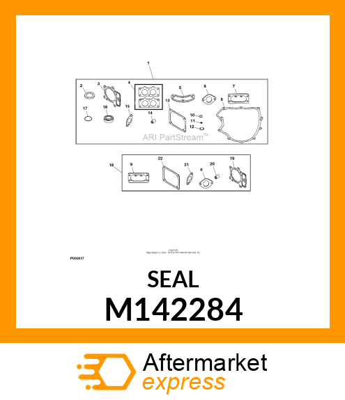 SEAL, GOVERNOR SHAFT M142284