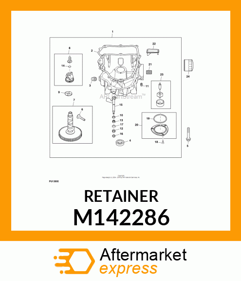 RETAINER, RETAINER, E M142286