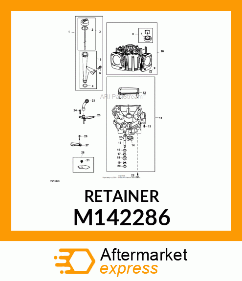 RETAINER, RETAINER, E M142286