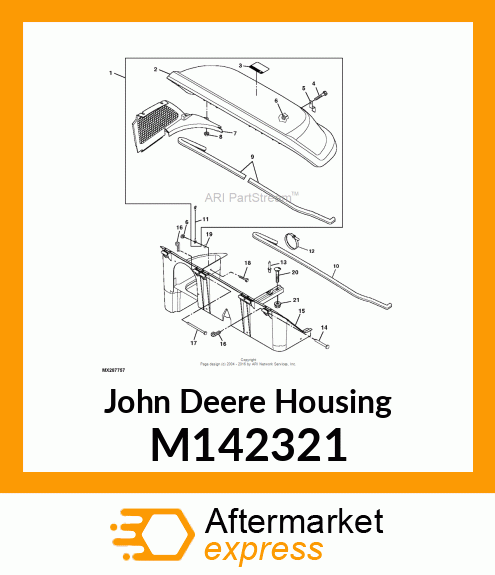 HOUSING, HOPPER 2 M142321