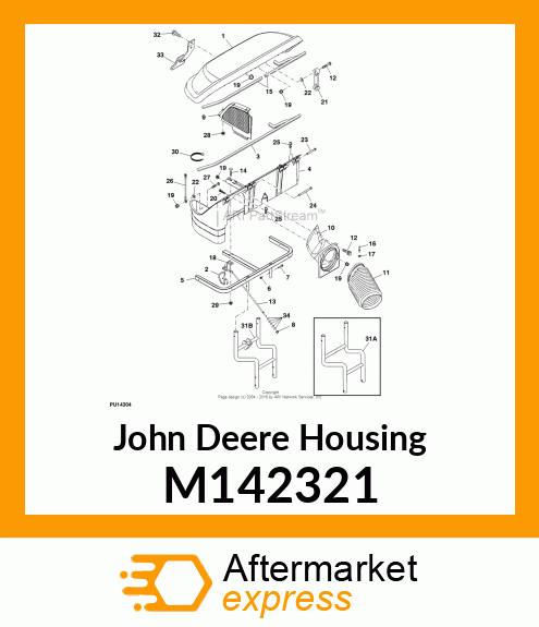 HOUSING, HOPPER 2 M142321