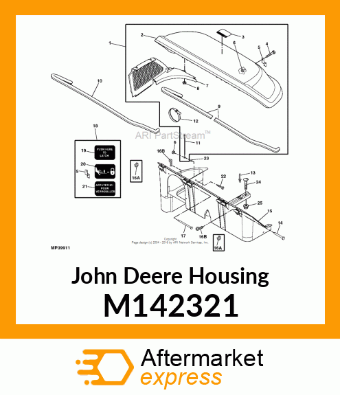 HOUSING, HOPPER 2 M142321