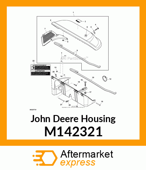 HOUSING, HOPPER 2 M142321