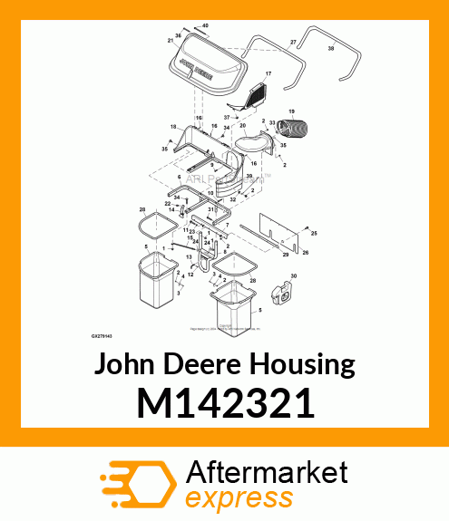 HOUSING, HOPPER 2 M142321