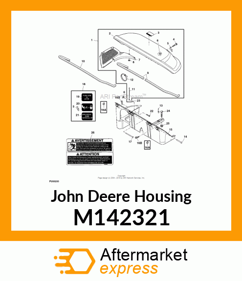 HOUSING, HOPPER 2 M142321