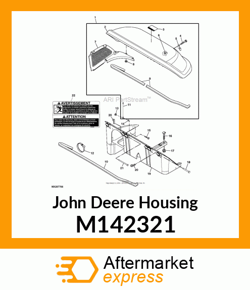 HOUSING, HOPPER 2 M142321