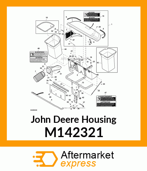 HOUSING, HOPPER 2 M142321