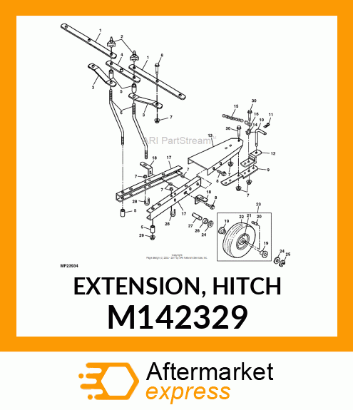 EXTENSION, HITCH M142329