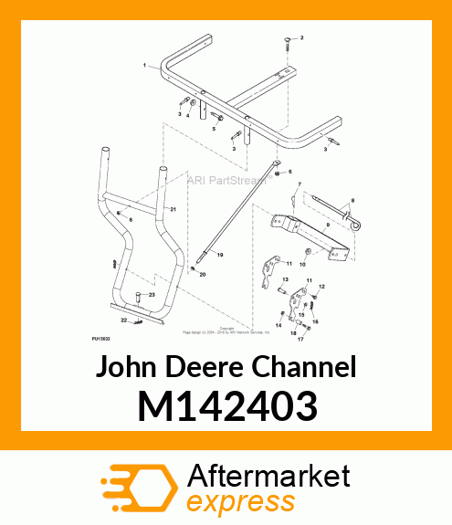 CHANNEL, FRAME RECEIVERU M142403