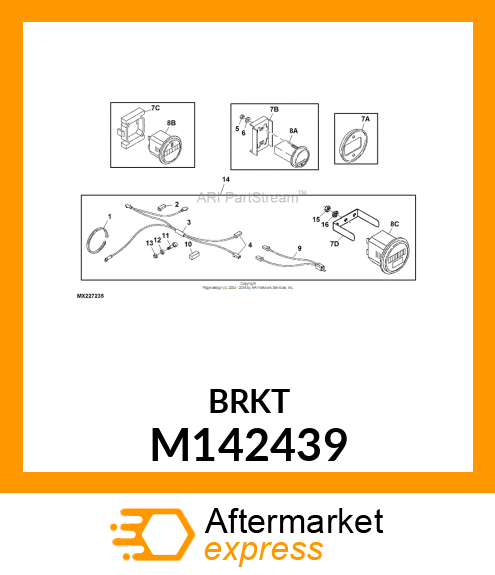 BRACKET, HOURMETER M142439