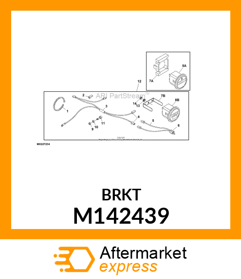 BRACKET, HOURMETER M142439