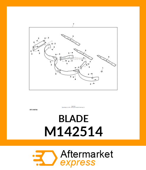 BLADE, 72 MULCH M142514