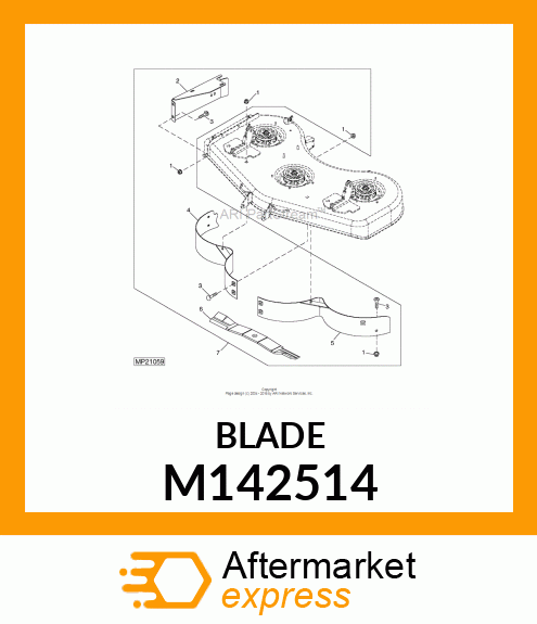 BLADE, 72 MULCH M142514