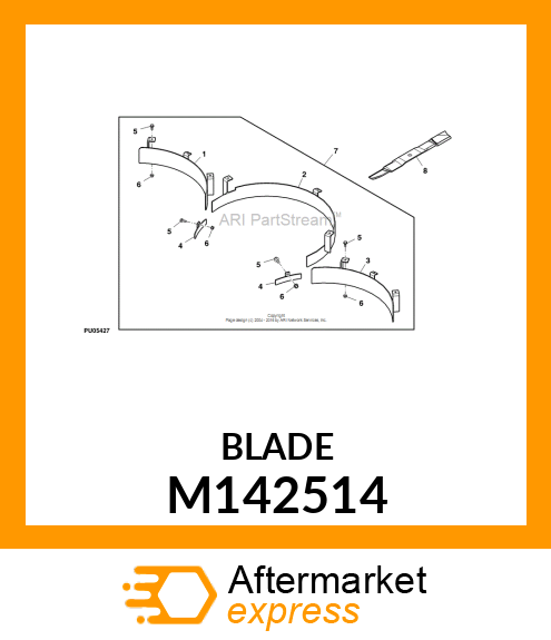 BLADE, 72 MULCH M142514