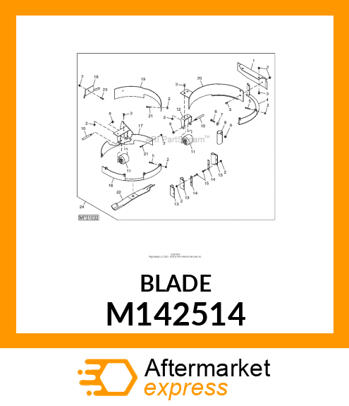 BLADE, 72 MULCH M142514