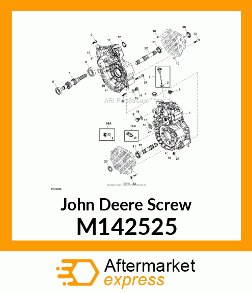 SCREW, HEX FLANGE M12X1.75X173 10.9 M142525