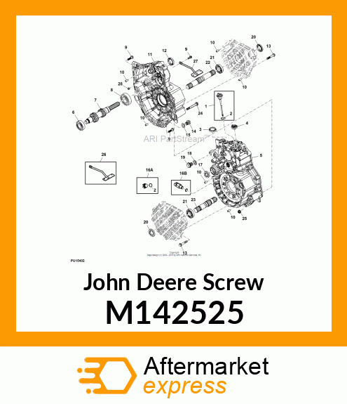 SCREW, HEX FLANGE M12X1.75X173 10.9 M142525