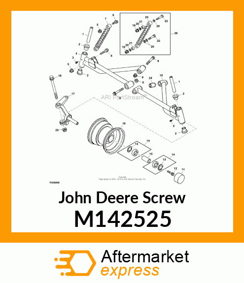 SCREW, HEX FLANGE M12X1.75X173 10.9 M142525