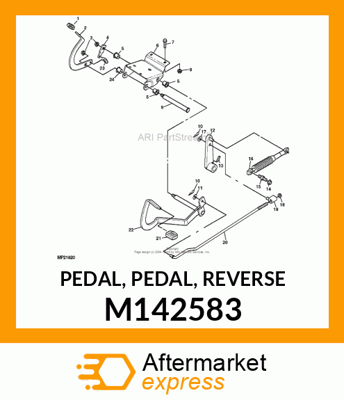 PEDAL, PEDAL, REVERSE M142583